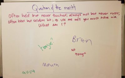 January Question of the Month: Figuring out the riddle!